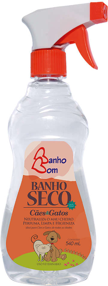Banho Seco Banho Bom para Cães e Gatos - 540 mL
