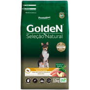 Ração Seca GoldeN Seleção Natural Frango com Batata Doce para Cães Adultos de Porte Pequeno - 3Kg