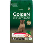 Ração Seca GoldeN Seleção Natural Frango com Batata Doce para Gatos Castrados