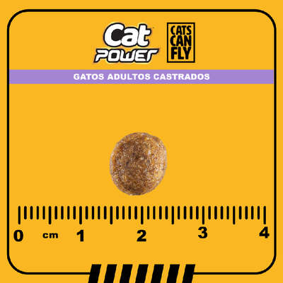 Ração Seca Cat Power Salmão para Gatos Castrados Adultos