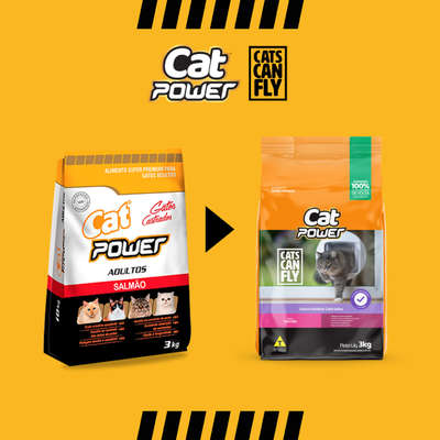 Ração Seca Cat Power Salmão para Gatos Castrados Adultos
