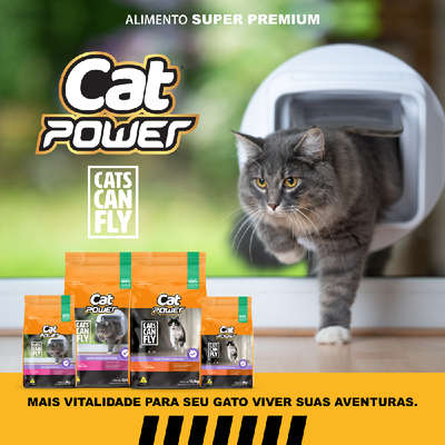 Ração Seca Cat Power Salmão para Gatos Castrados Adultos