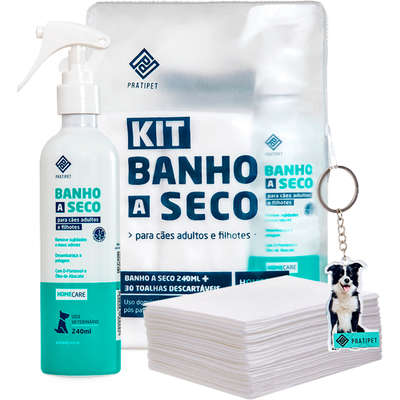 Kit Pratipet Home Pet Banho a Seco
