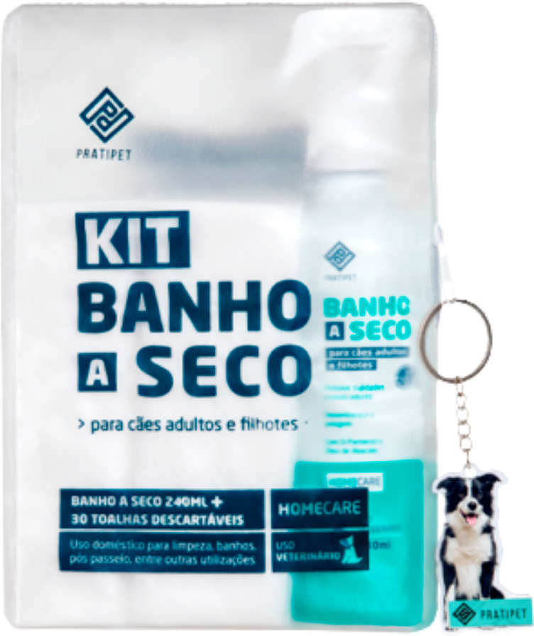Kit Pratipet Home Pet Banho a Seco - KIT