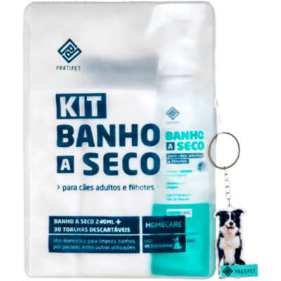 Kit Pratipet Home Pet Banho a Seco