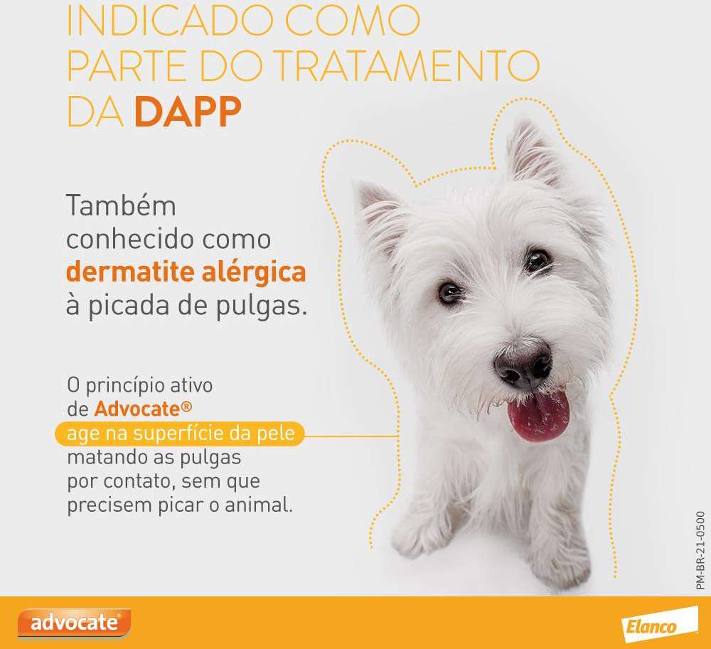 Antipulgas e Vermicida Advocate 100 mg para Cães de 4 a 10Kg - 1 Pipeta