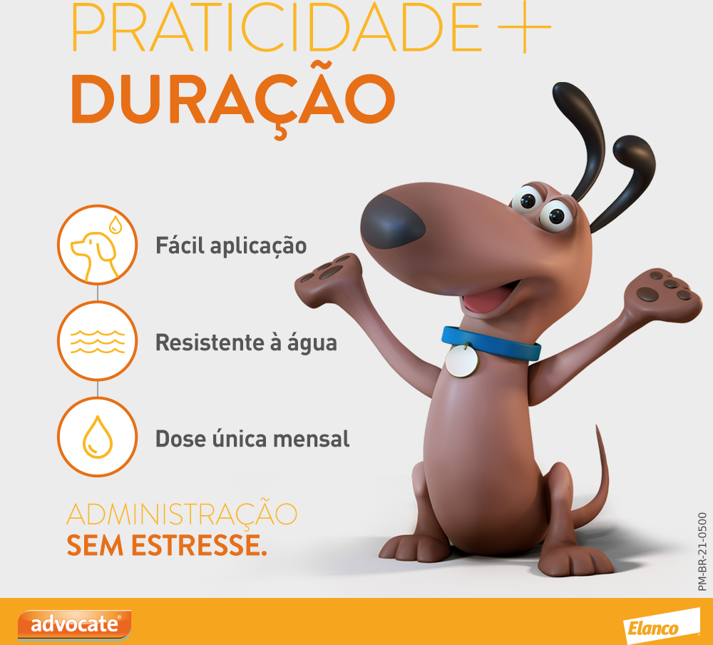 Antipulgas e Vermicida Advocate 100 mg para Cães de 4 a 10Kg - 1 Pipeta