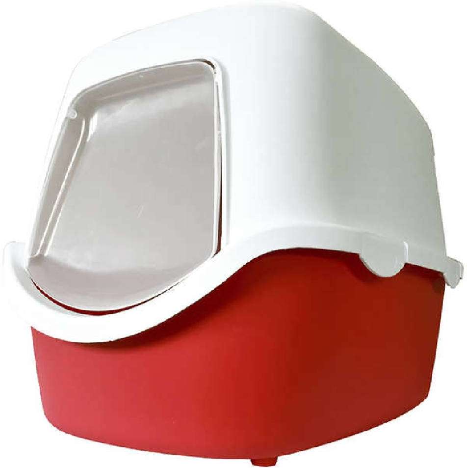 Banheiro American Pets Cathy com Filtro Coberto Vermelho Tam. Único - Tam. Único