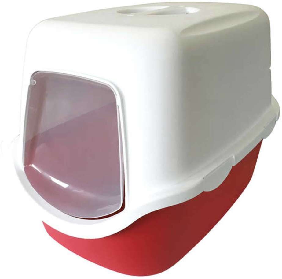 Banheiro American Pets Cathy com Filtro Coberto Vermelho Tam. Único - Tam. Único