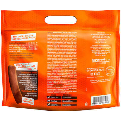 Petisco Quatree Snacks Bifinhos Carne para Cães 500g