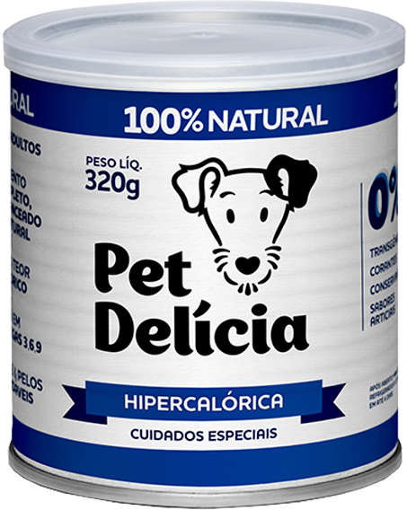 Ração Úmida Pet Delícia Natural Dieta Hipercalórica - 320 g