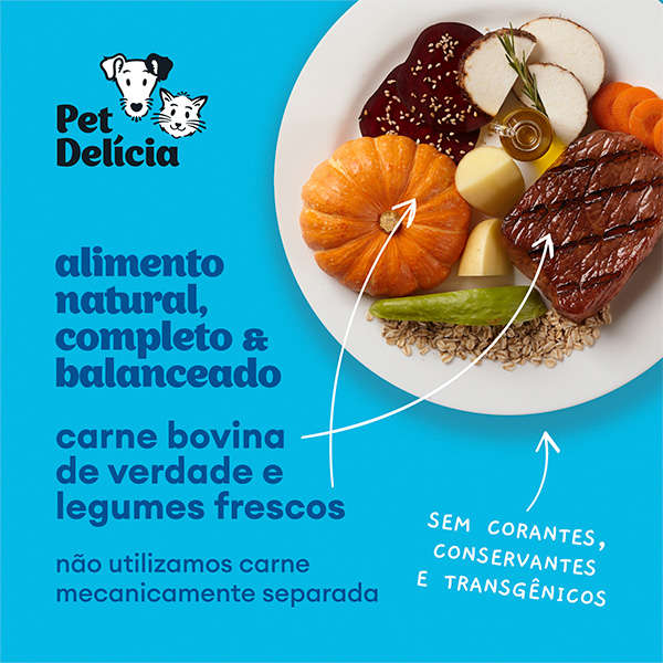Ração Úmida Pet Delícia Natural Dieta Hipercalórica - 320 g