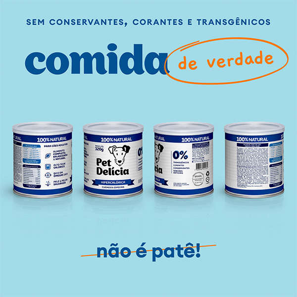 Ração Úmida Pet Delícia Natural Dieta Hipercalórica - 320 g