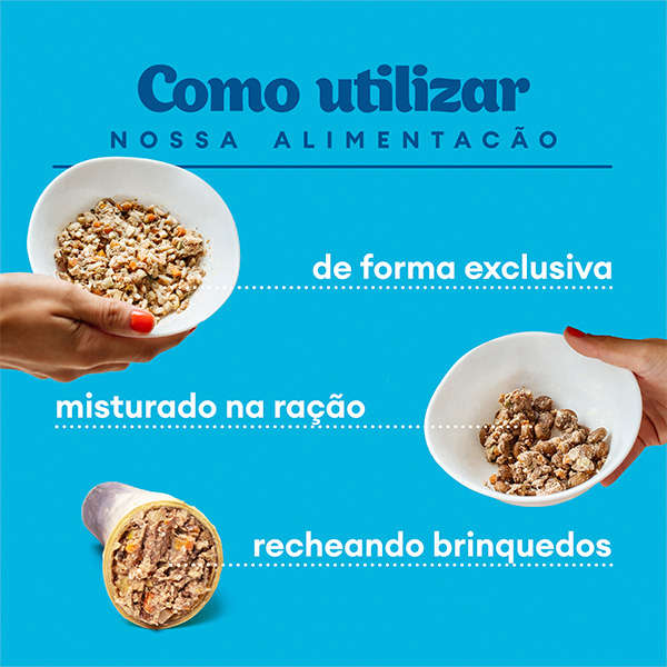 Ração Úmida Pet Delícia Natural Frango com Maçã Fit Light - 320 g