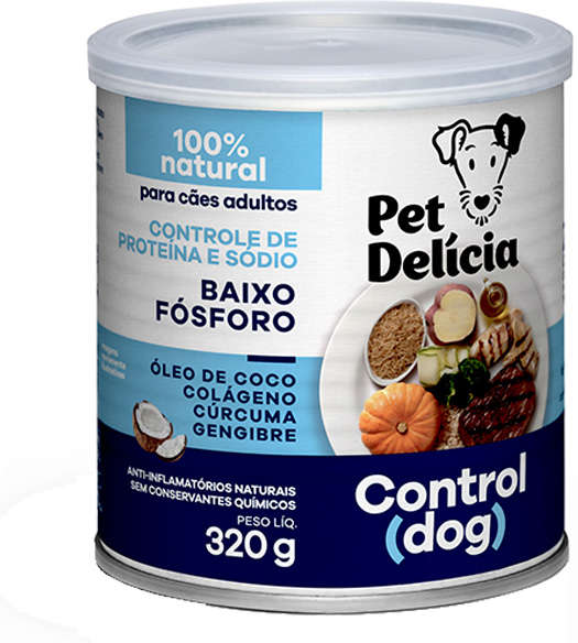 Ração Úmida Pet Delícia Control Dog Baixo Fósforo - 320 g