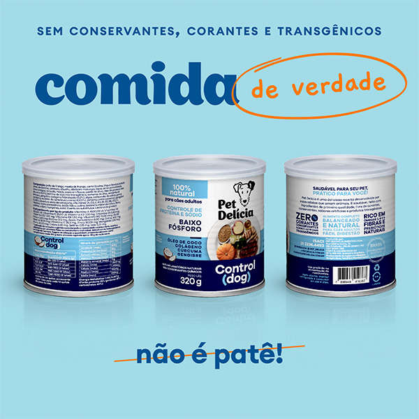Ração Úmida Pet Delícia Control Dog Baixo Fósforo - 320 g