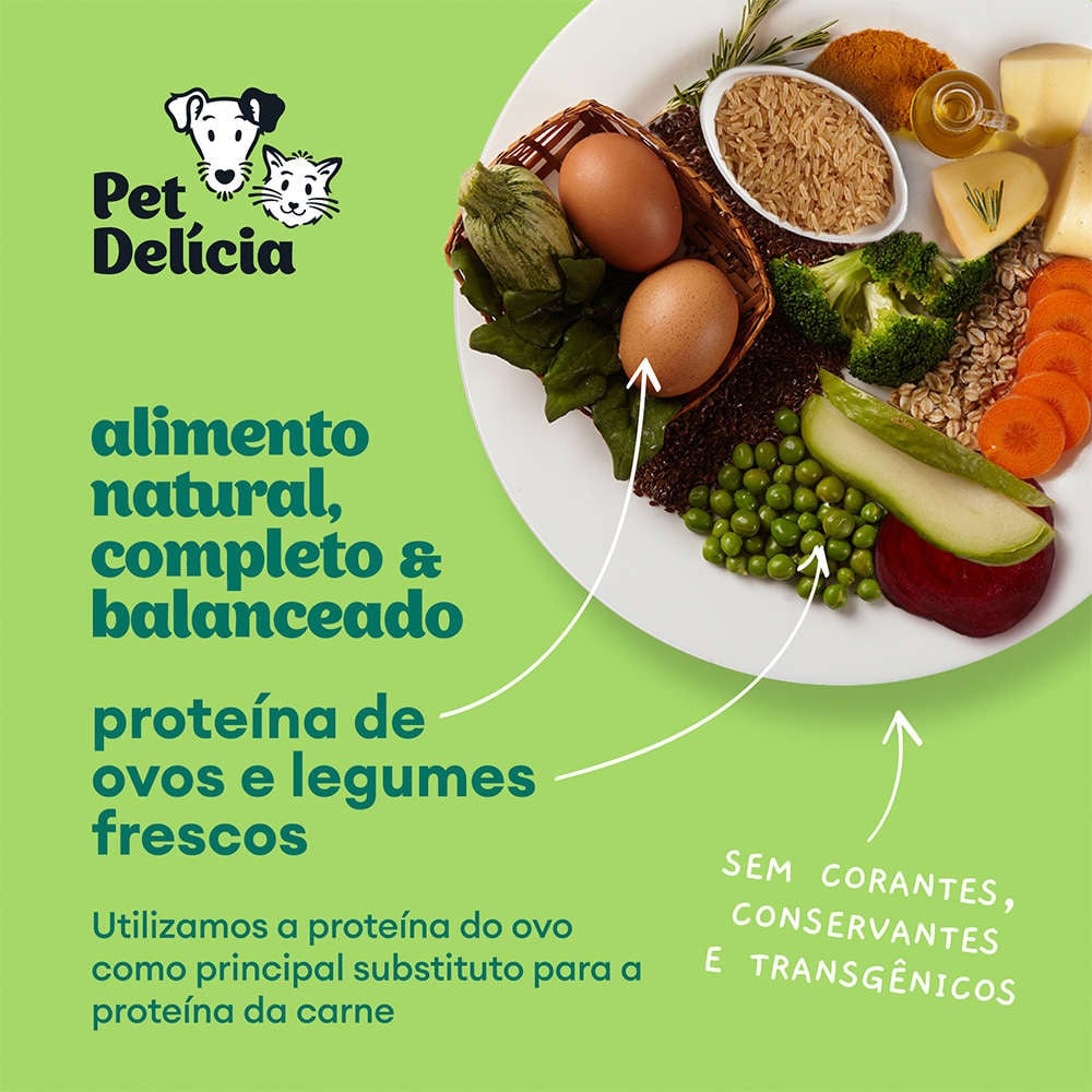 Ração Úmida Pet Delícia Natural Veggie Dog para Cães - 320 g
