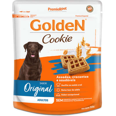レアデック GOLDEN NUGGET チップ 付き Biscoito GoldeN para Cães Adultos Sabor Original Cookie | Petlove