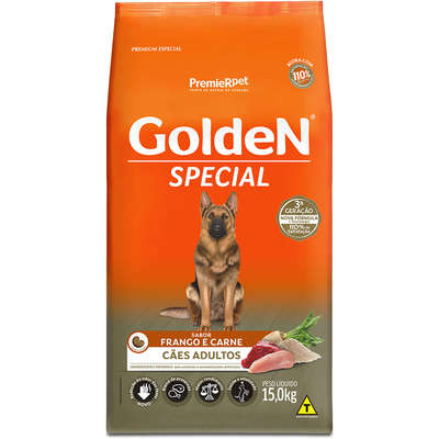 Ração Seca PremieR Pet Golden Special Cães Adultos Frango e Carne