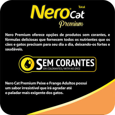 Ração Total Nero Cat Peixe e Frango para Gatos Adultos