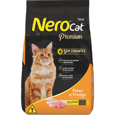 Ração Total Nero Cat Peixe e Frango para Gatos Adultos
