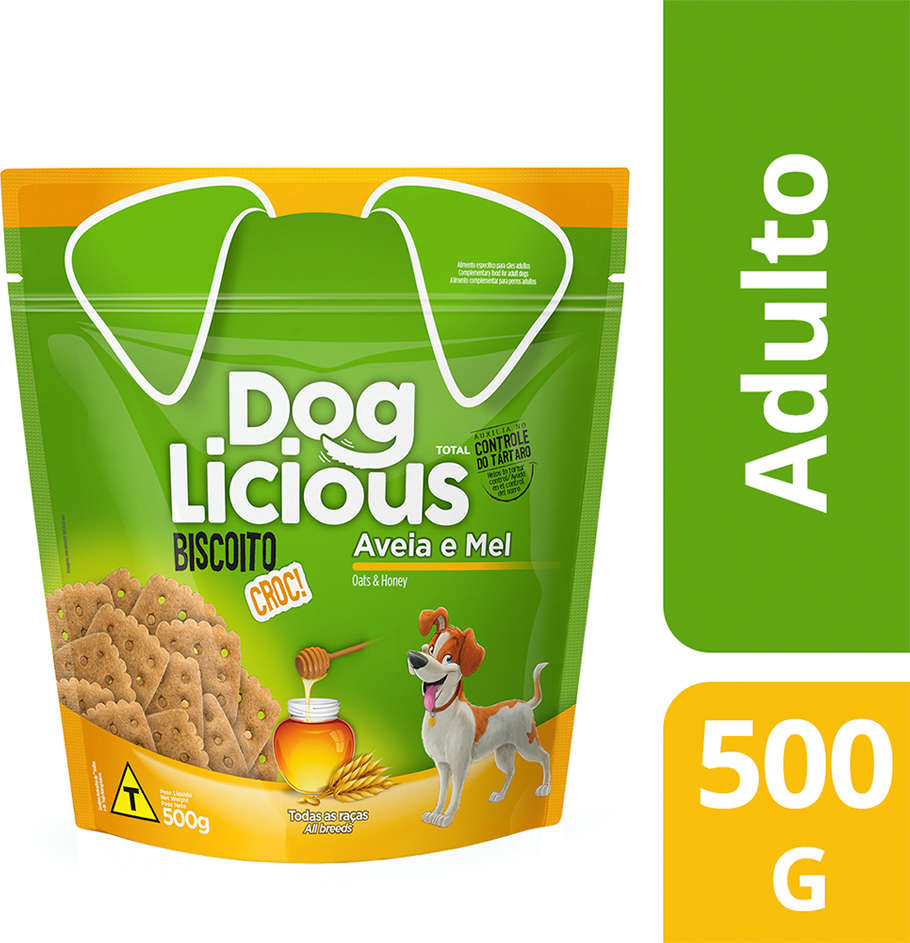 Biscoito DogLicious Biscoito Sabor Aveia e Mel - 500 g