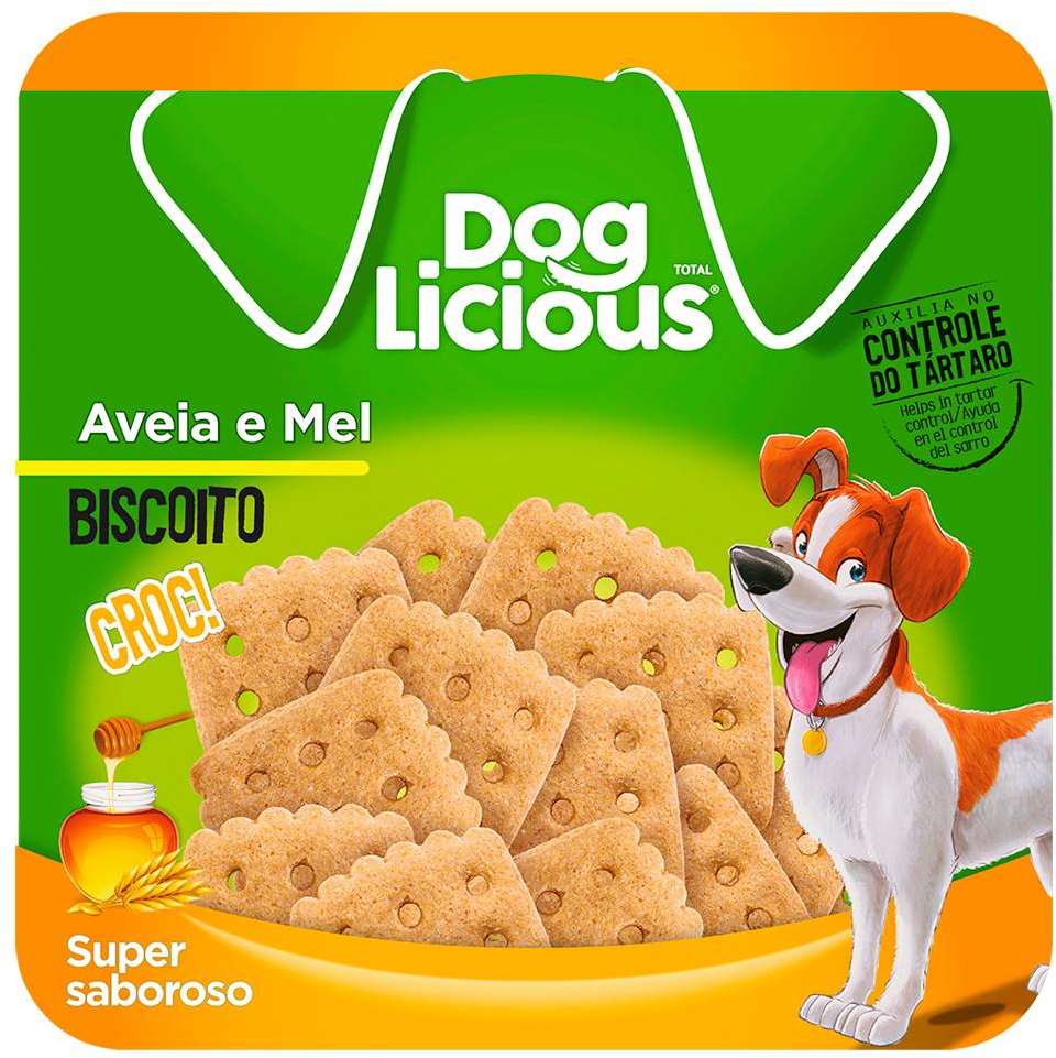 Biscoito DogLicious Biscoito Sabor Aveia e Mel - 500 g