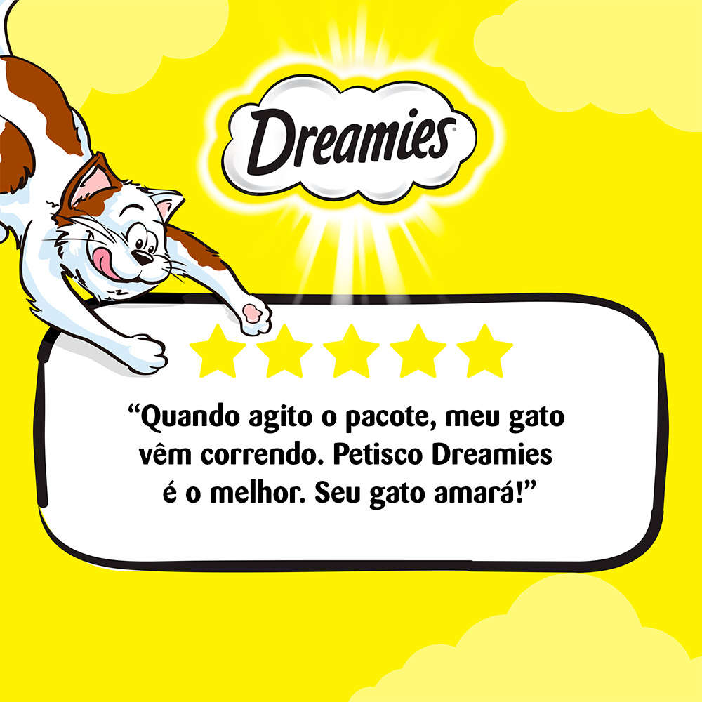 Petisco Dreamies Carne Tentadora para Gatos Adultos - 150 g