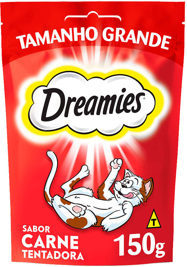 Petisco Dreamies Carne Tentadora para Gatos Adultos - 150 g