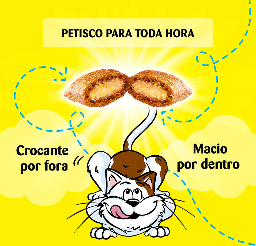 Petisco Dreamies Carne Tentadora para Gatos Adultos - 150 g