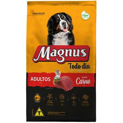 Ração Seca Magnus Todo Dia Carne para Cães Adultos
