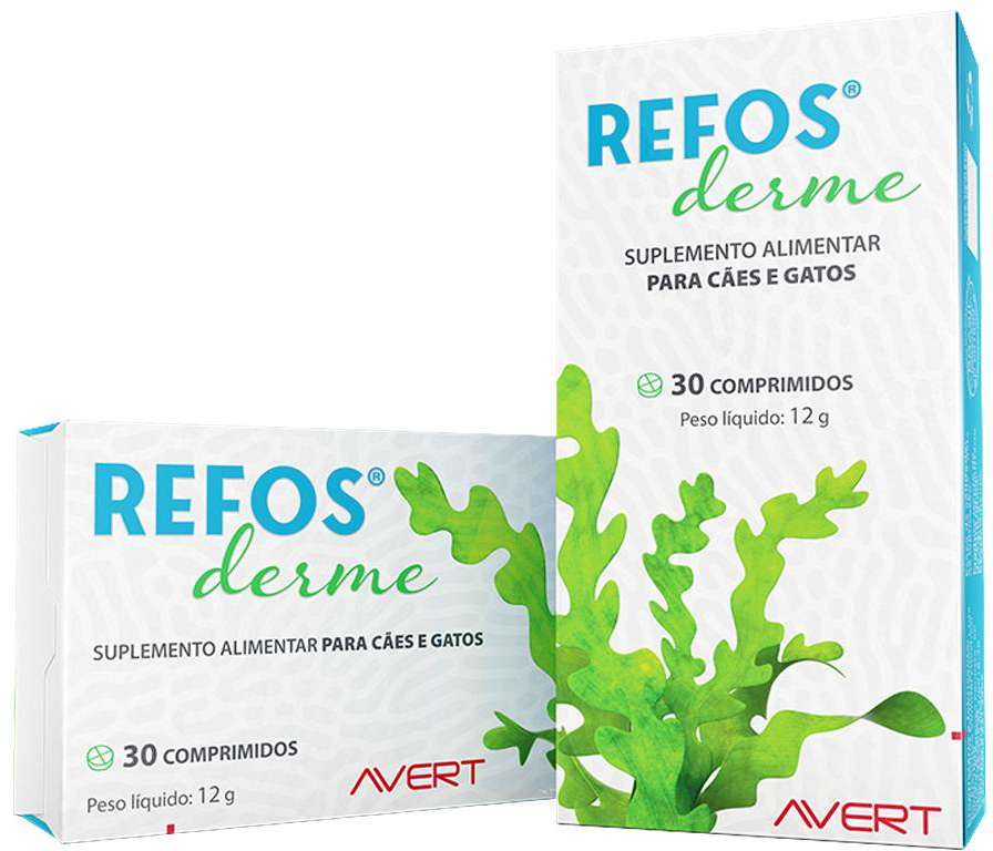 Suplemento Alimentar Avert Refos Derme para Cães e Gatos - 30 Comprimidos