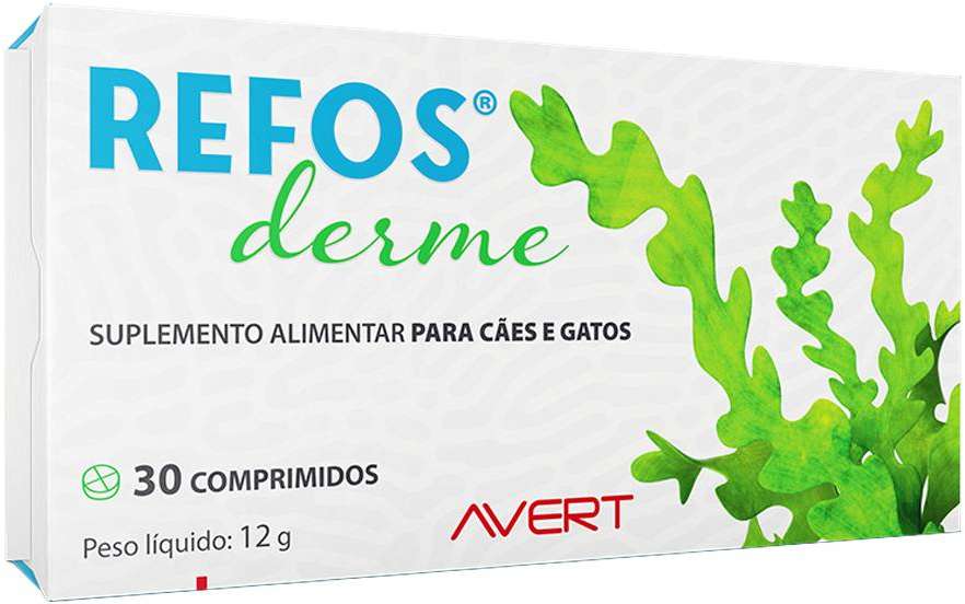 Suplemento Alimentar Avert Refos Derme para Cães e Gatos - 30 Comprimidos