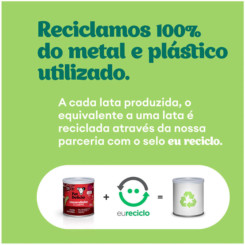 Ração Úmida Pet Delícia Natural Proteína Alternativa Filé de Peixe para Gatos - 320g