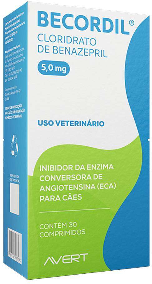 Anti-Hipertensivo Avert Becordil para Cães - 30 Comprimidos