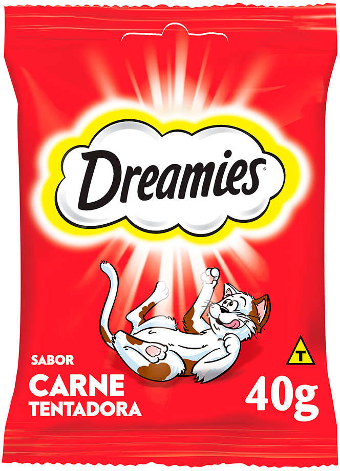 Petisco Dreamies para Gatos Adultos Sabor Carne - 40g