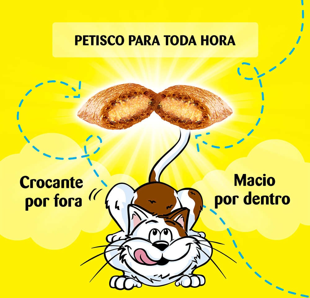 Petisco Dreamies para Gatos Adultos Sabor Frango - 40g