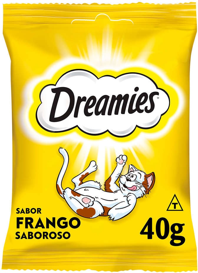 Petisco Dreamies para Gatos Adultos Sabor Frango - 40g