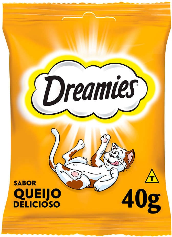 Petisco Dreamies para Gatos Adultos Sabor Queijo - 40g