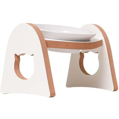 Comedouro Porcelana Branco para Gatos