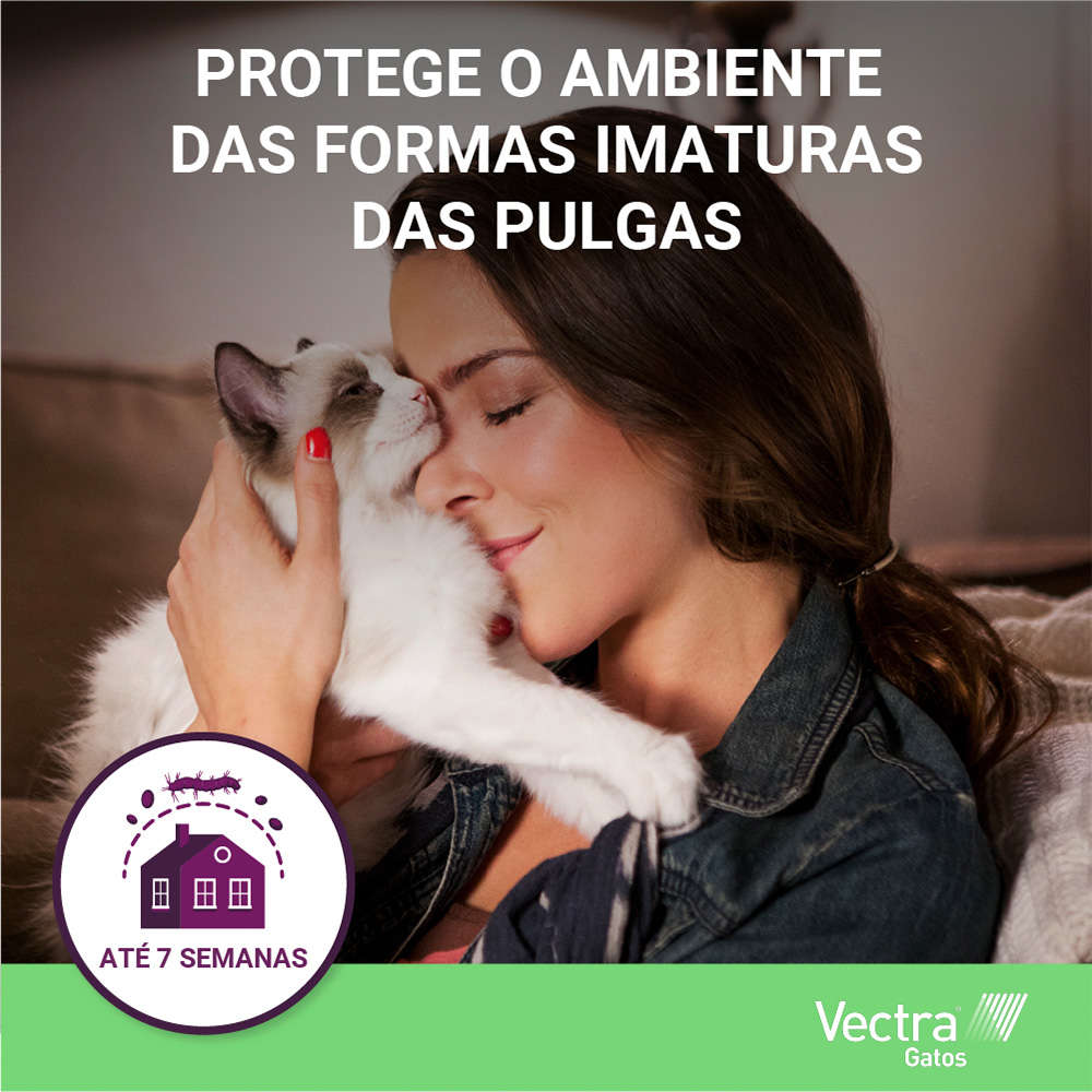 Antipulgas Ceva Vectra para Gatos até 10Kg - 3 Pipetas