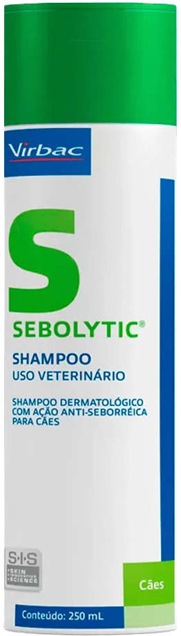 Shampoo Dermatológico Virbac Sebolytic Anti-Seborreico - 250 mL