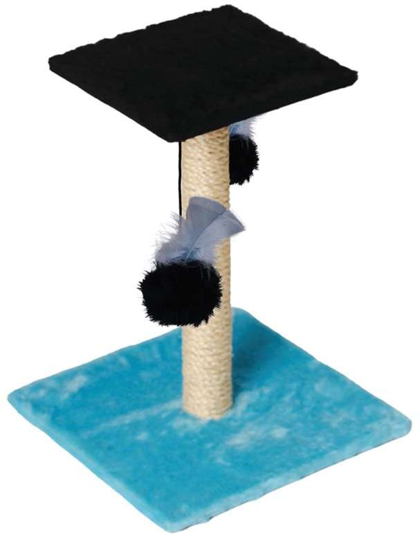 Brinquedo Arranhador Le Petin Duo Square Cat T1 Aqua/Black - Tam. Único