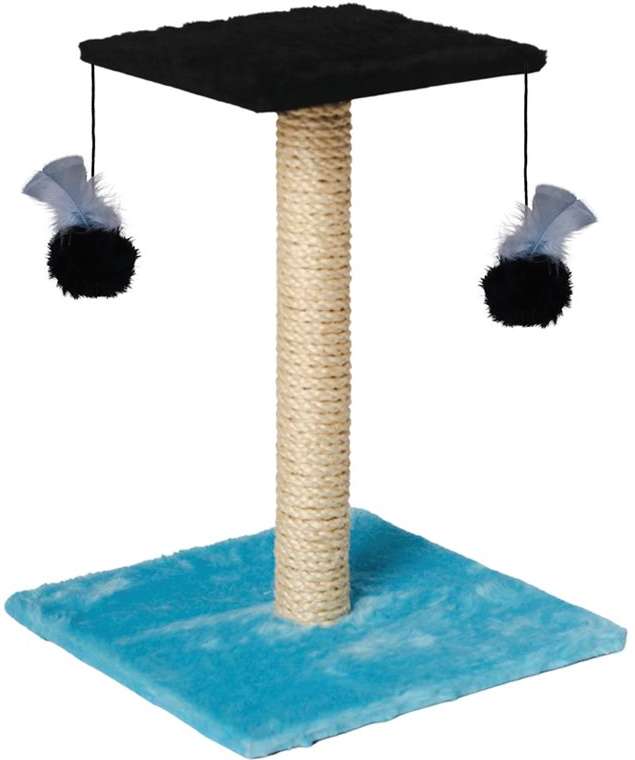 Brinquedo Arranhador Le Petin Duo Square Cat T1 Aqua/Black - Tam. Único