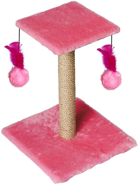 Brinquedo Arranhador Le Petin Duo Square Cat T1 Pink - Tam. Único