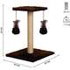 Brinquedo Arranhador Le Petin Duo Square Cat T1 Marrom