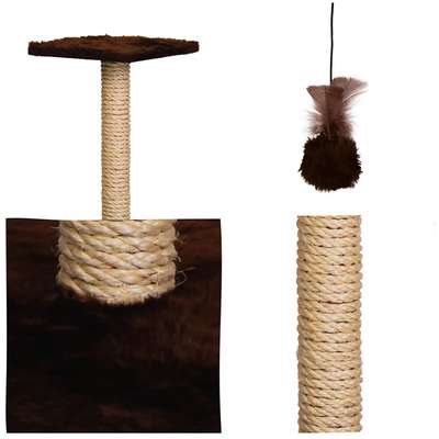 Brinquedo Arranhador Le Petin Duo Square Cat T1 Marrom