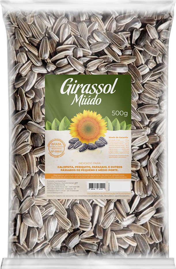 Alimento Zootekna Girassol Miúdo - 500 g