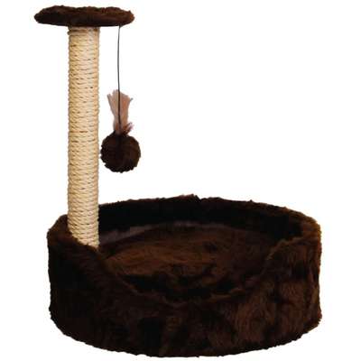 Brinquedo Arranhador Cama Le Petin Cat Conforto Marrom
