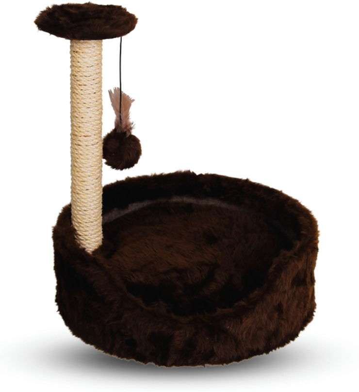 Brinquedo Arranhador Cama Le Petin Cat Conforto Marrom - Tam. Único